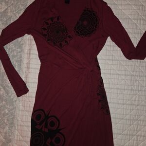 Red Long Sleeve Dress